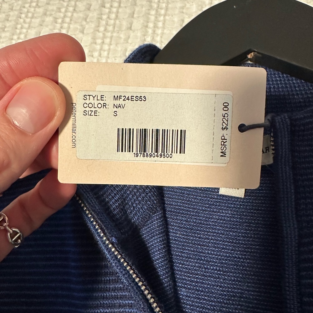 PETER MILLAR
CROWN MEN'S CANTON
STRIPE QUARTER-ZIP - Picture 6 of 7
